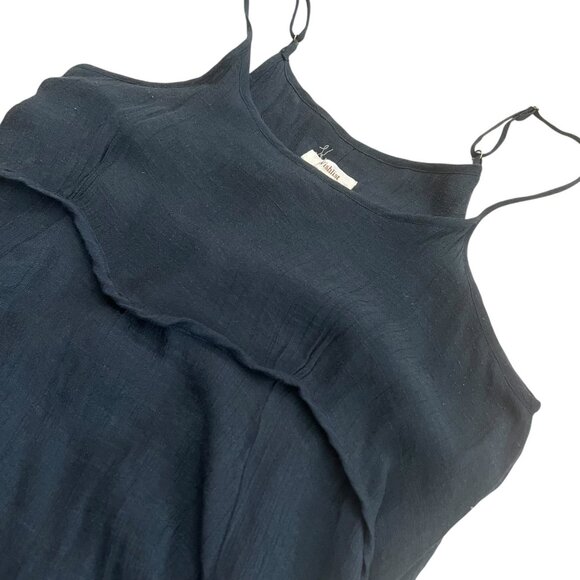 Wishlist Gauzy Midi Dress Navy Size‎ Medium Boho Whimsygoth Witchy - Picture 4 of 10